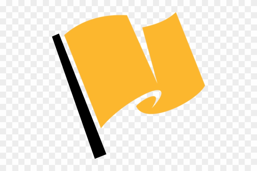 Racing Flag Clipart - Yellow Flag Clip Art #242525