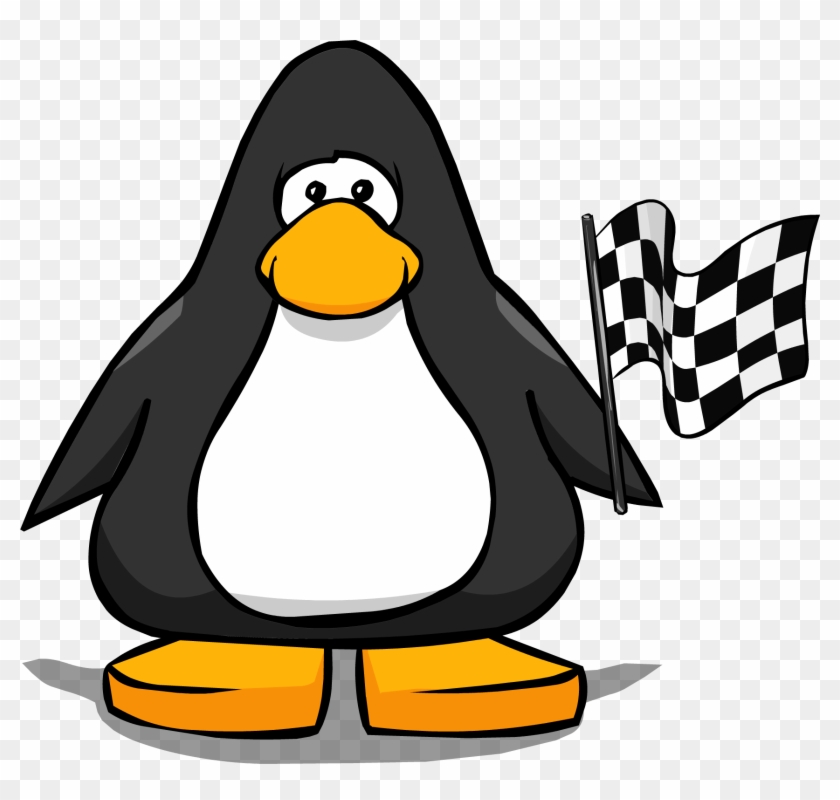 Checkered Flag From A Player Card - Club Penguin #242546