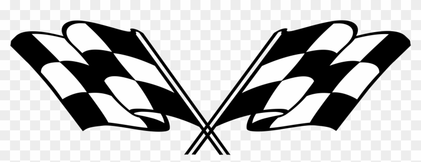Checkered Flags Logo Png Transparent - Ford First On Race Day #242579