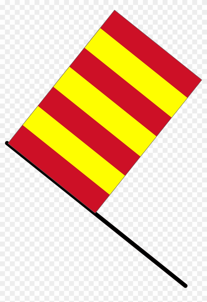 Yellow And Red Striped Flag #242581