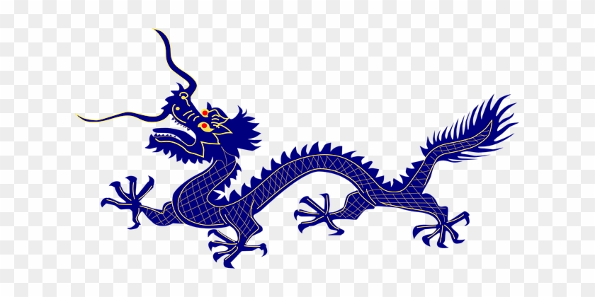 Dragon Purple Chinese Animal Creature Myst - Chinese Dragon Clipart #242700