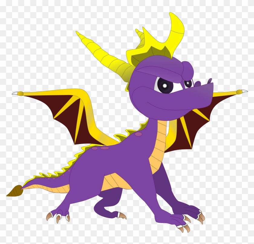 Flutterflyraptor My First Vector Of, Spyro The Dragon - Spyro The Dragon Clipart #242708