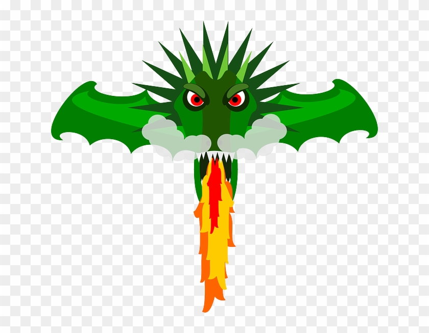 Dragon-29677 - Animated Dragon Breathing Fire #242769