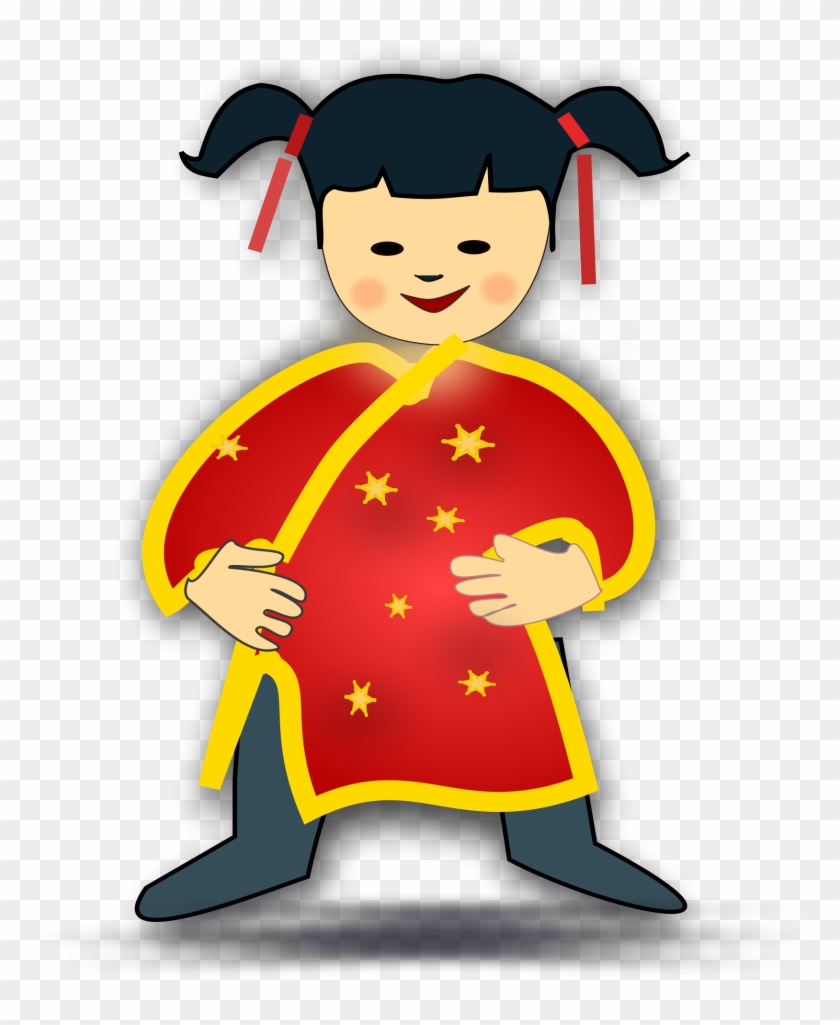 Impatience - Clipart - Chinese Girl Clipart #242812