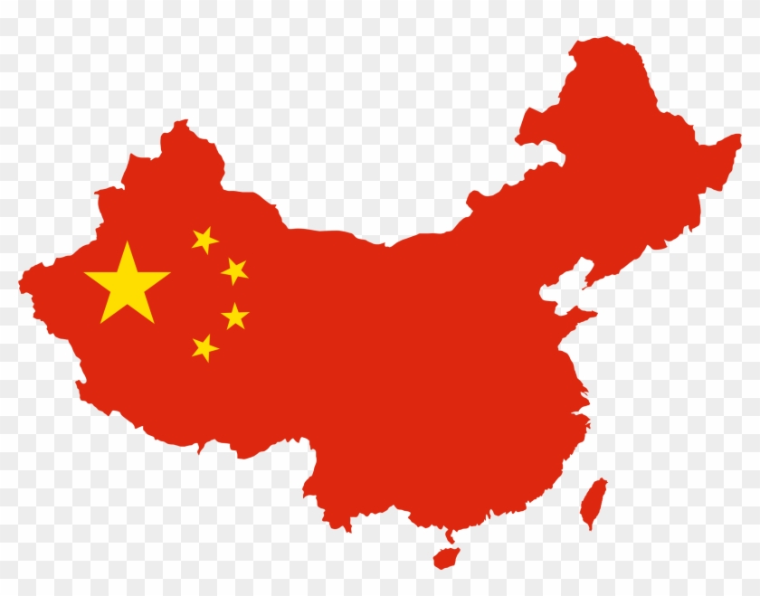 China Map Flag With Taiwan - China Map Flag #242841
