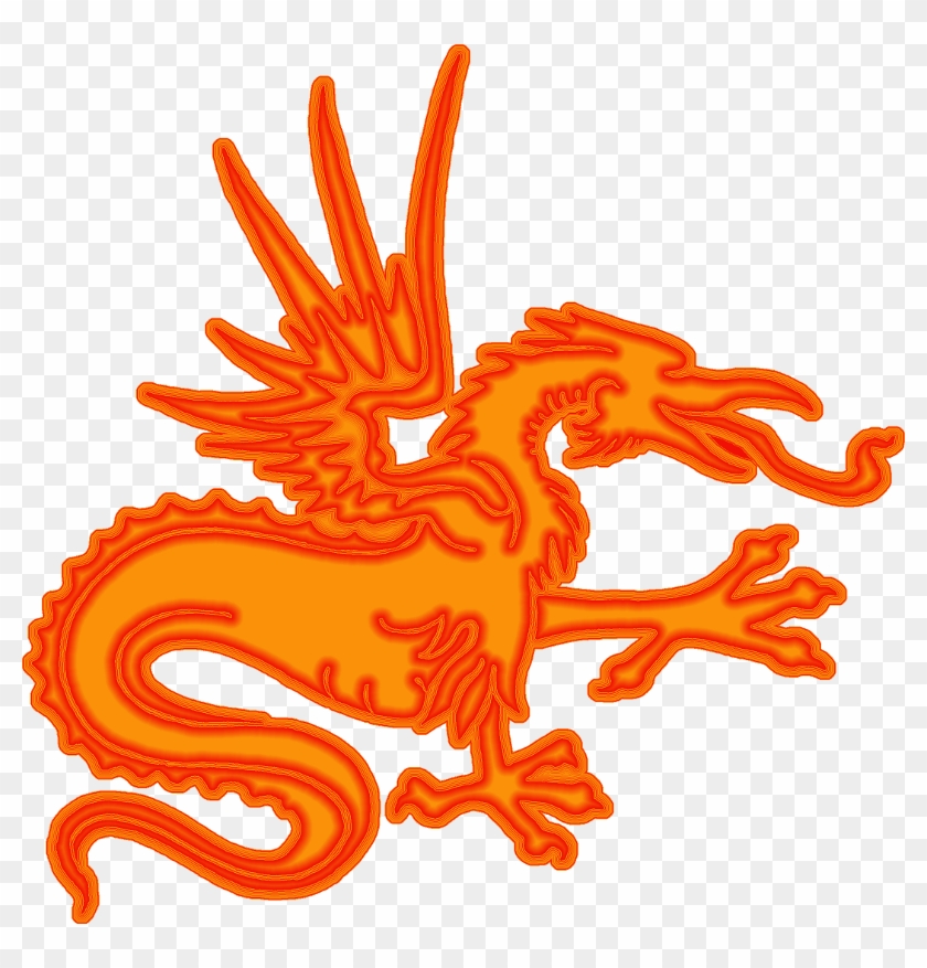 Chinese Dragon Clipart Orange - Chinese Dragon #242907