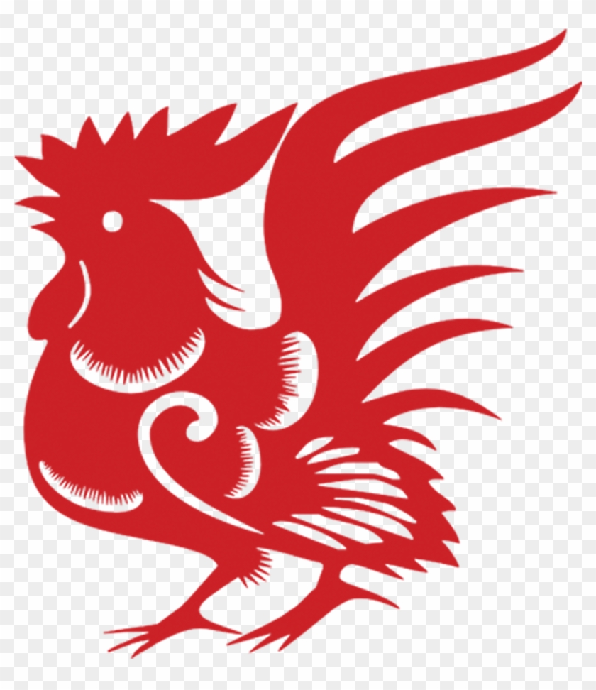 Chicken Chinese Zodiac Chinese New Year Rooster Papercutting - 剪纸 #242949