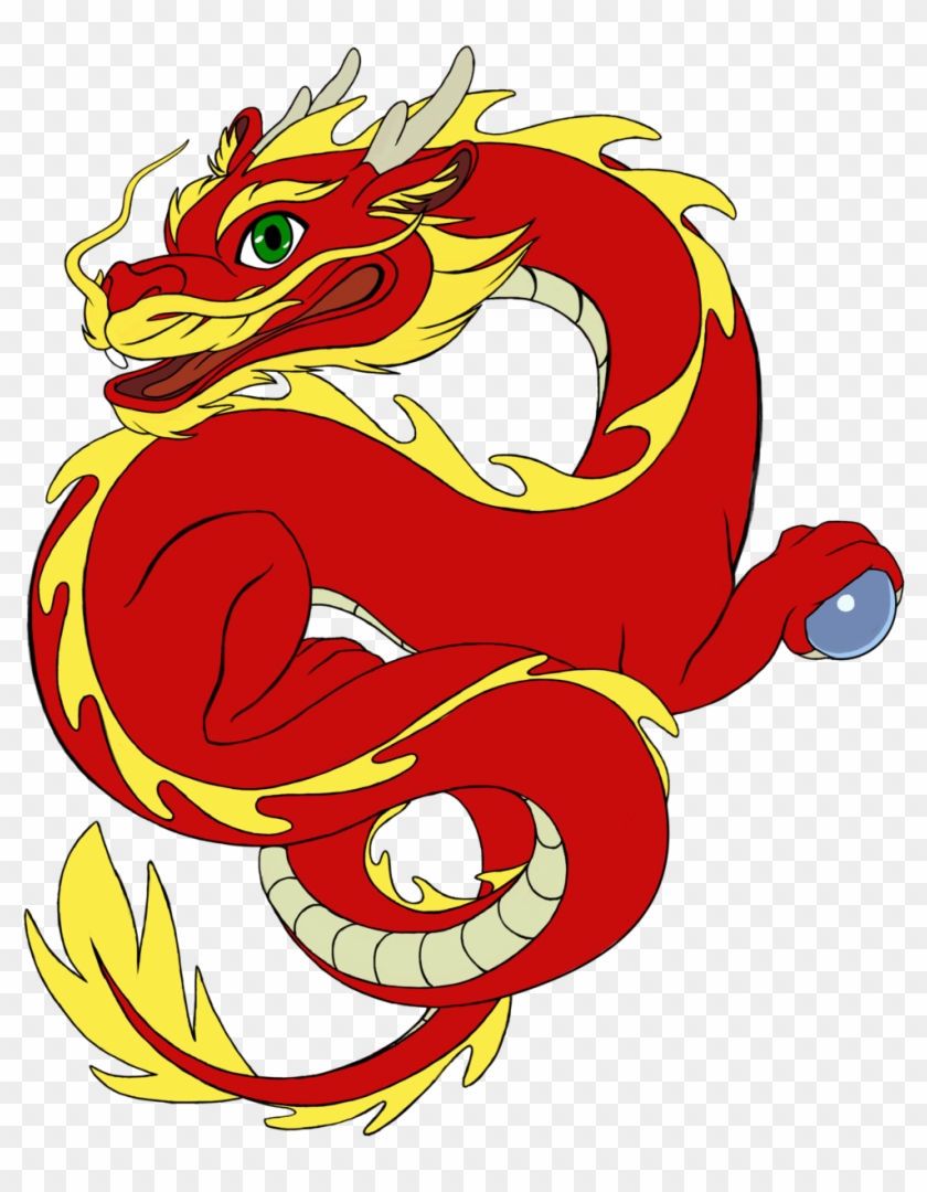 Wanderingdragon379 Chibi-esque Chinese Dragon By Wanderingdragon379 - Clipart Dragon Chinese Red #243033