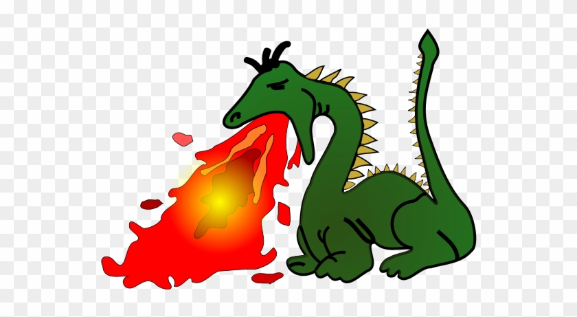 Dragon Green Svg Vector File, Vector Clip Art Svg File - Fire Breathing Dragons Clipart #243128