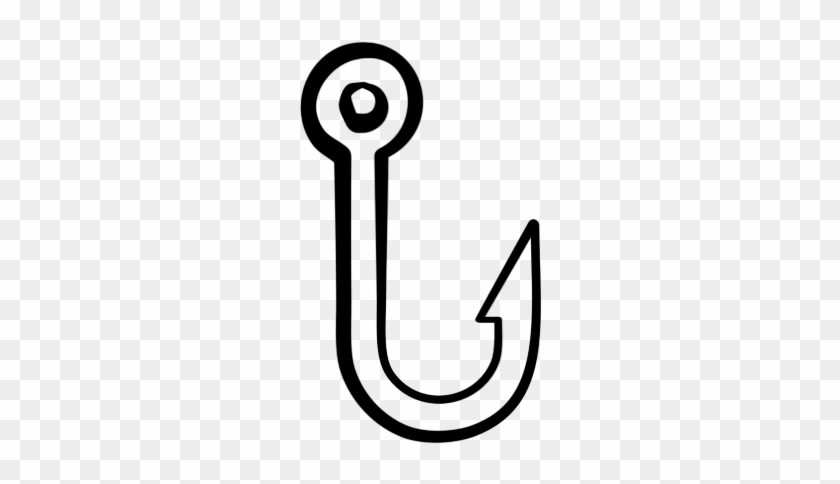 Clip Art Fish Hook - Fish Hook #243214