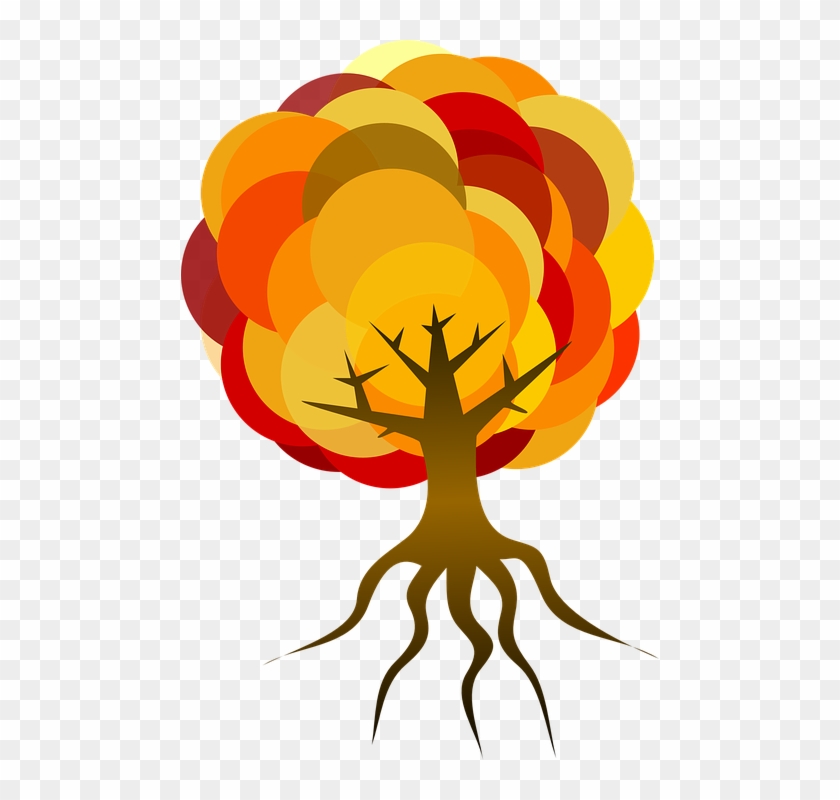 Orange Tree, Fall, Autumn, Foliage, Leaves, Colorful, - Latin Roots Clip Art #243219