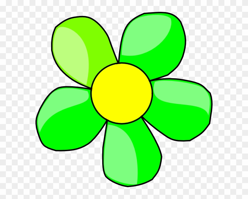 Green Flower Clipart - Cartoon Flower - Free Transparent PNG Clipart Images  Download