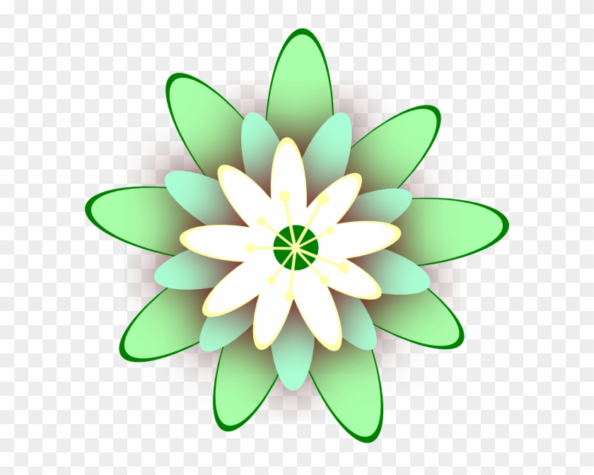 Green Flowers Clip Art #243293