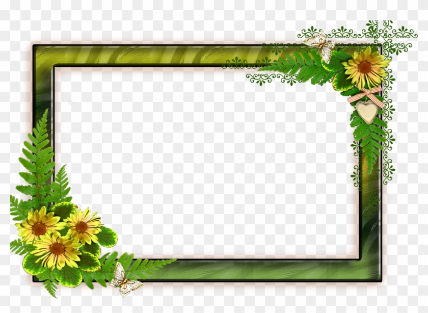 Png Frame With Flowers On A Transparent Background - Frames With Transparent Background #243305