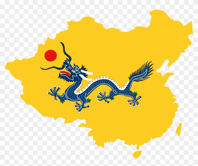 Qing Dynasty Flag Map #243351
