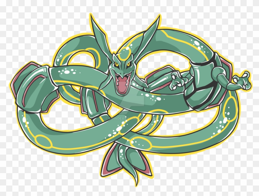 Rayquaza The Delta Dragon By Drindex - Illustration #243374