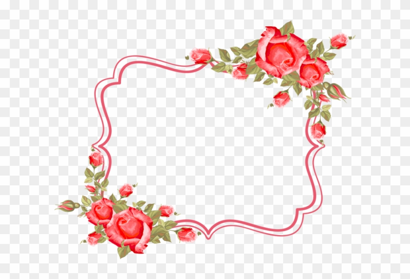 Frame, Flower, Roses, Frame, Border,rose, Wedding, - Marco De Flores Png #243543