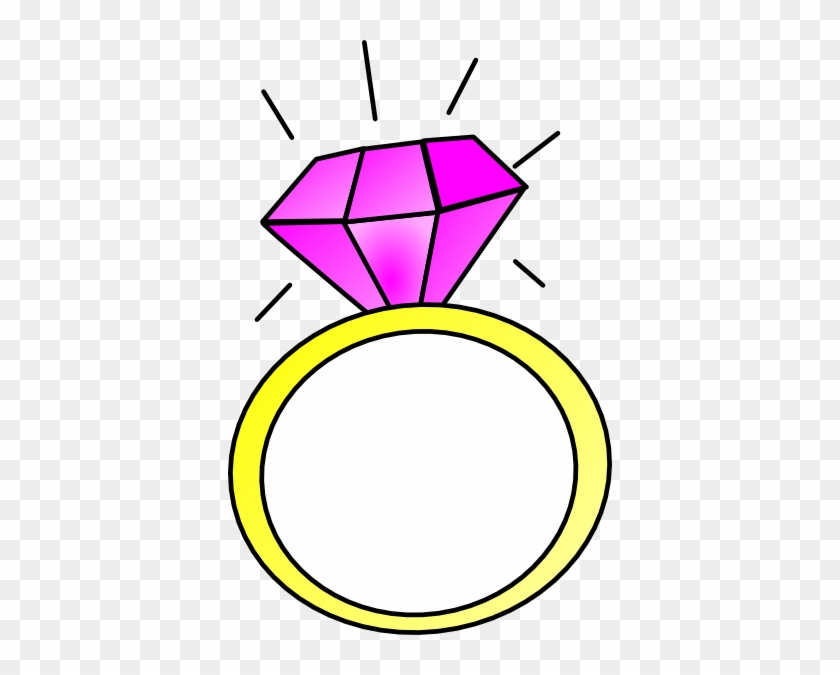 Pink Diamond Clip Art - Clipart Of A Ring #243603