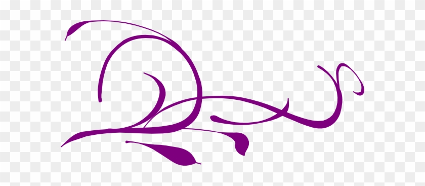 Purple Leaves Swirl Clip Art - Aisha Bint Abi Bakr #243656
