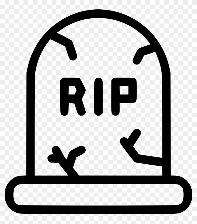 Death Funeral Grave Gravestone Graveyard Rip Svg Png - Rip Gravestone Png #243677