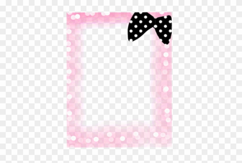 Pink Frame With Sparkles By Thekarinaz - Pink Dotted Png Frame #243678