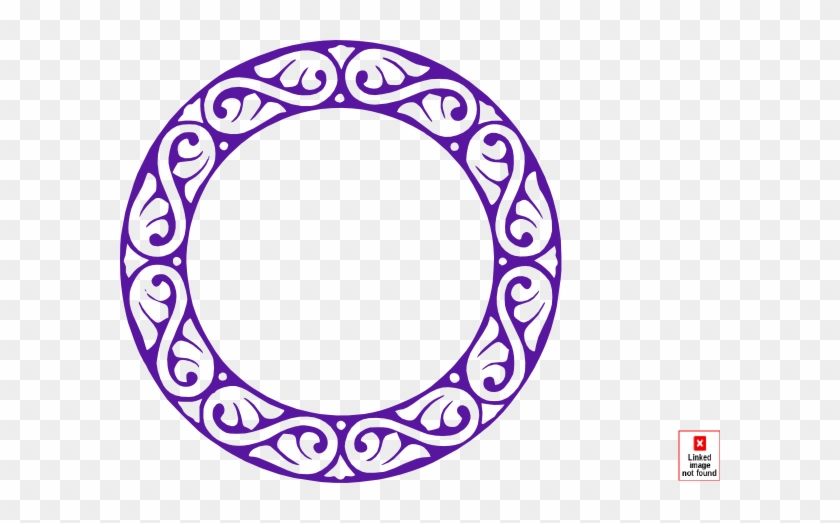 Purplecircley Clip Art - Circle Borders Transparent Purpke #243720