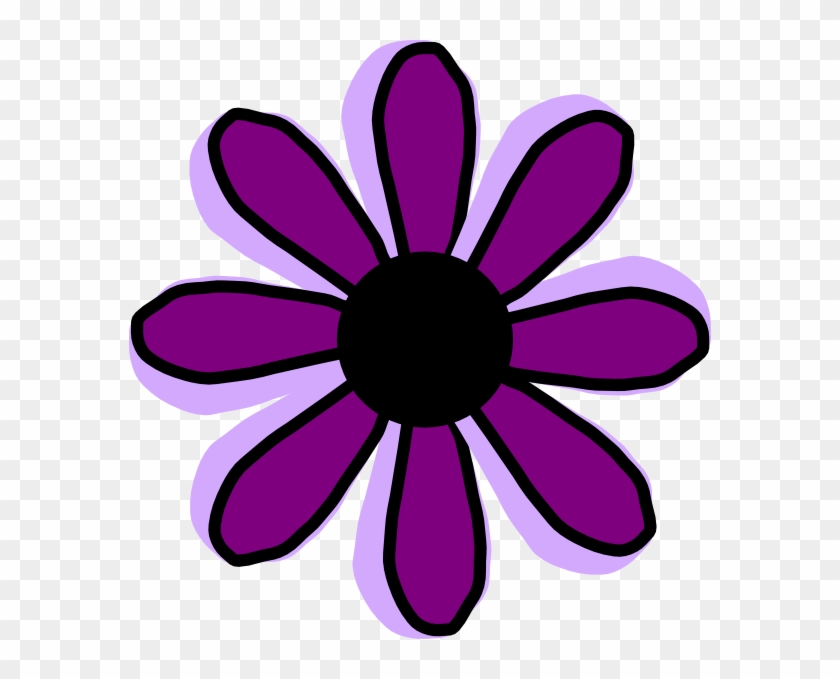 Purple Flower 9 Clip Art At Clker - Flower Purple Clipart #243750