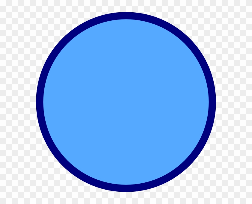Circle Small Chosen Clip Art - Blue Circle With Border #243789