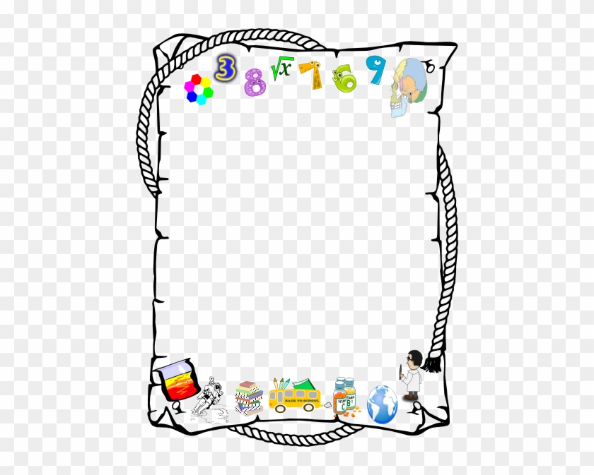 Abc Clip Art At Clker - Math Border Clip Art #243815