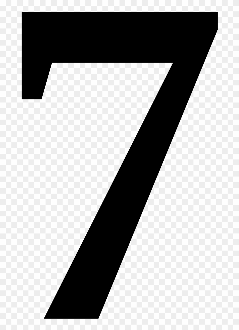 Black Number 7 Png Free Transparent Png Clipart Images Download