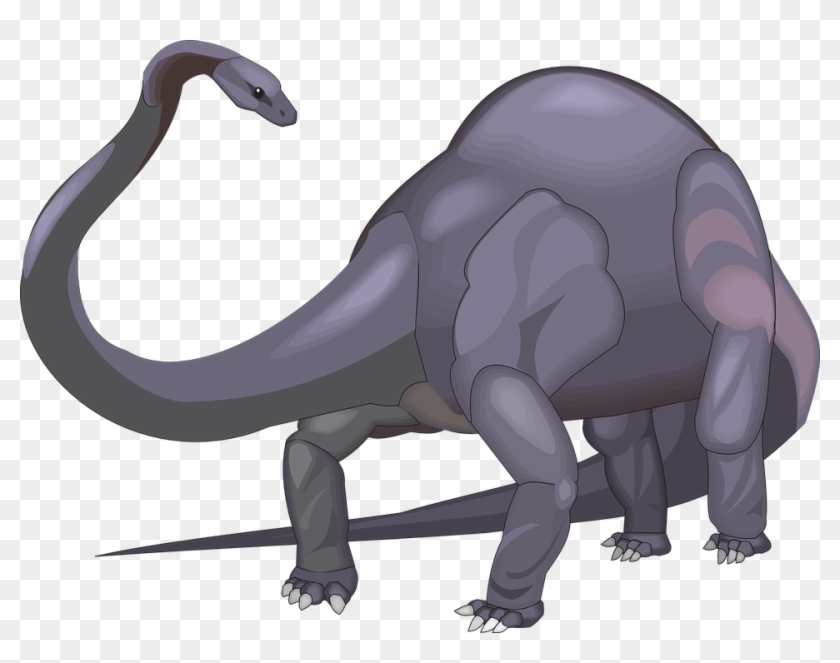 See Here Free Dinosaur Clipart Black And White Images - Diplodocus Clipart Free #244014