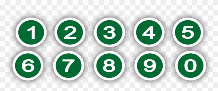 How To Set Use Green Circle With Numbers Icon Png - Circle Number Clipart #244085