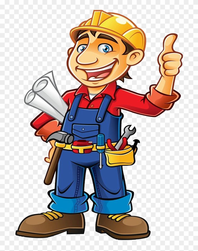 Construction Worker Architectural Engineering Clip - Handyman Png #244136