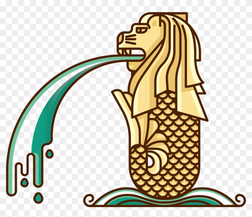 Singapore Merlion Clip Art - Singapore Merlion Clipart #244160