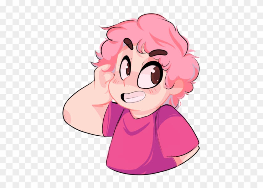 Bean People Clipart - Su Steven Pink Hair #244197
