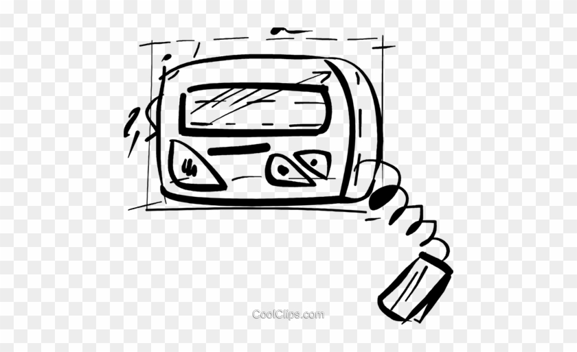 Pagers Royalty Free Vector Clip Art Illustration - Pagers Royalty Free Vector Clip Art Illustration #1555375
