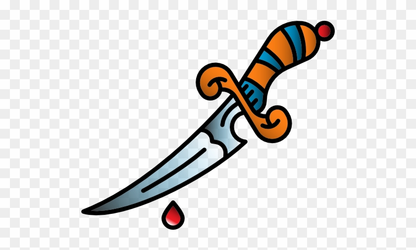 Tattoo Old Dagger School Knife Free Hq Image - Tattoo Old Dagger School Knife Free Hq Image #1555471