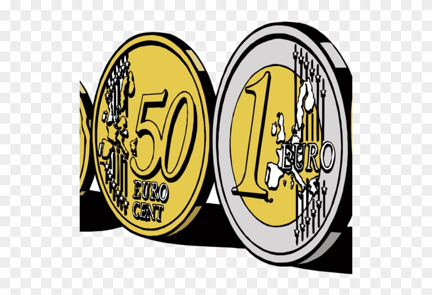 Euro sign 1 euro coin, Euro sign transparent background PNG clipart