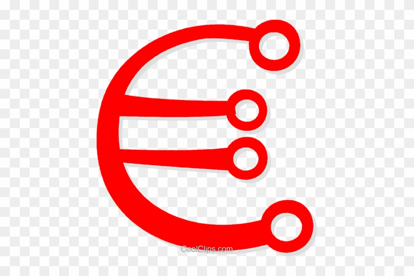 Euro Currency Symbol Royalty Free Vector Clip Art Illustration - Euro Currency Symbol Royalty Free Vector Clip Art Illustration #1555648