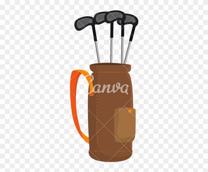 Golf Club Bag Vector - Golf Club Bag Vector #1555957