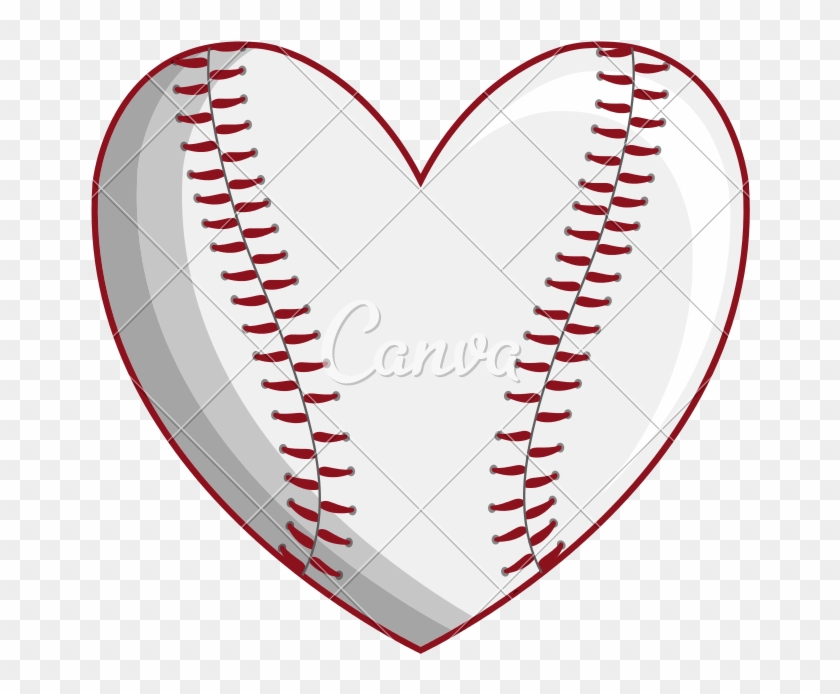 Heart Baseball Png - Heart Baseball Png #1556216