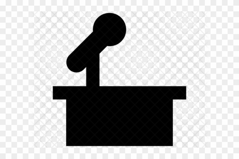 Microphone Clipart Podium - Microphone Clipart Podium #1556421