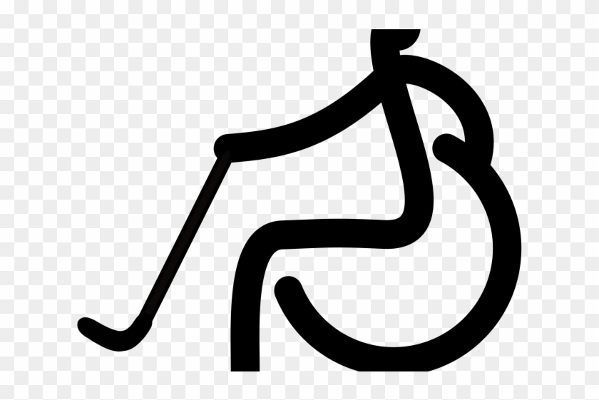 Hockey Clipart Wheelchair - Hockey Clipart Wheelchair #1556470