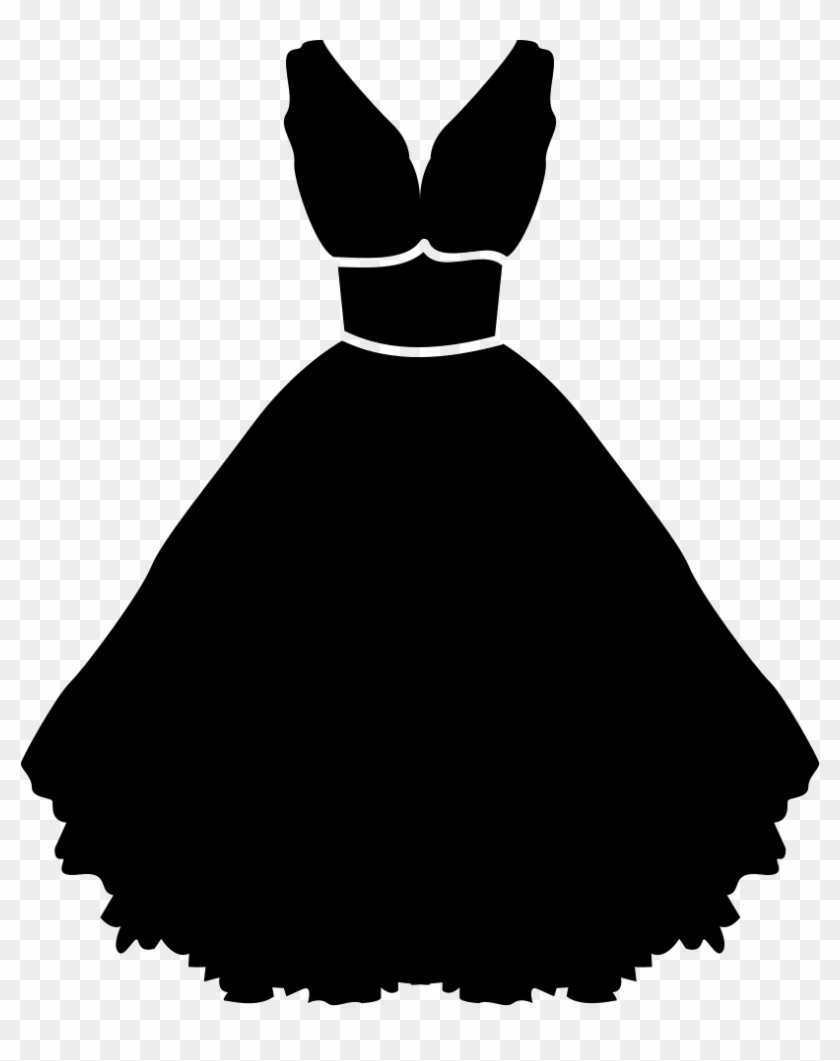 Stylish Strapless Dress With Belt And Petticoat Svg - Stylish Strapless Dress With Belt And Petticoat Svg #1556662