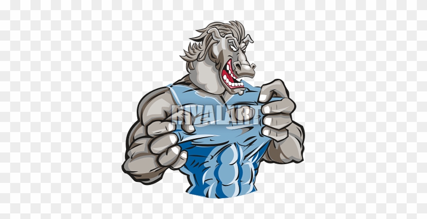 Bronco Mascot Clip Art Clipart - Bronco Mascot Clip Art Clipart #1556820
