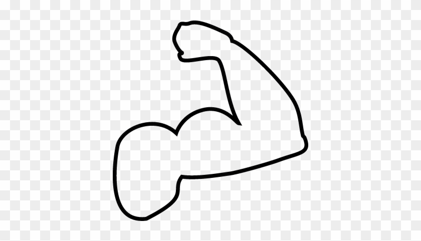 Bicep Of A Man Silhouette Vector - Bicep Of A Man Silhouette Vector #1557094