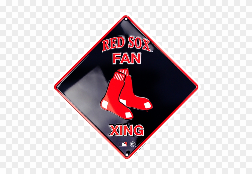 12"boston Red Sox Fan Xing Sign - 12"boston Red Sox Fan Xing Sign #1557325
