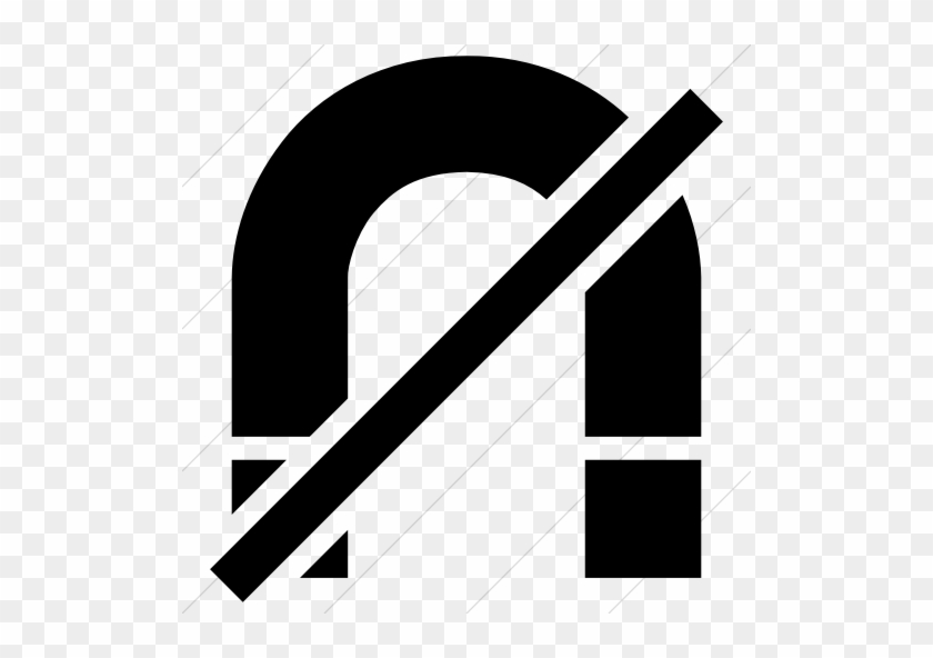 Raphael No Magnet Icon Simple Black - Raphael No Magnet Icon Simple Black #1557711
