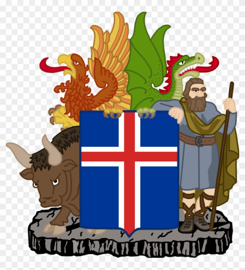 Alternate Coat Of Arms Of Iceland By Coralarts - Alternate Coat Of Arms Of Iceland By Coralarts #1557783