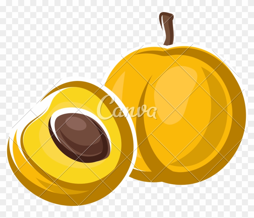Peach Fruit Icon Design - Peach Fruit Icon Design #1558032